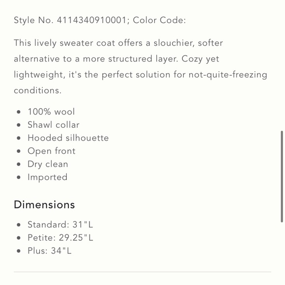 Anthropologie Field Flower Plaid Sweater Coat - Picture 5 of 6